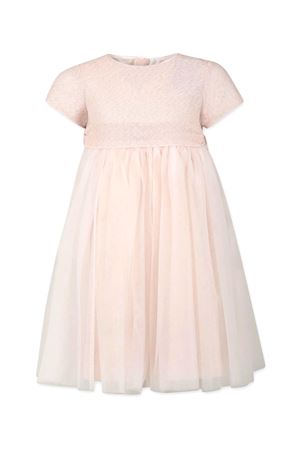 Pink cotton blend and gold lurex dress LITTLE BEAR KIDS | 7205ROSA